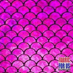 Fish Scale / Mermaid Holographic & Reflective 4-Way Stretch Fabric 58/60″ Wide