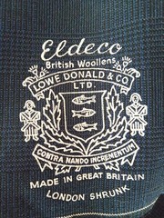 Vintage Eldeco Lowe & Donald Plaid English Wool Jacketing 62 in x 4 yd Fabric