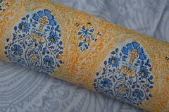 NO TARRIF CHARGES 100%✅ ZK-114 Hand Block 100%Cotton Paisley Fabric 5 Yard