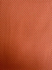 4yd VTG 70s Orange White Polka Dot Fabric FINE COTTON CLOTH PreShrunk No Crease