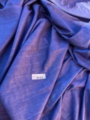 RAW SILK TUSSAH/ DARK BLUE, 54-55″ WIDE, BY THE YARD.