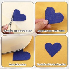 20 Sheets Fusible Webbing for Fabric Applique 8X12 Inch Fusible Bonding Web Ligh