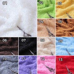 1M Faux Fake Curly Fur Fabric Teddy Animal Plush Material Craft 66 inches width