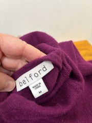 Cutters Lot Of 3 100% Cashmere Sweaters Upcycle Crafters in Natural Beige Violet