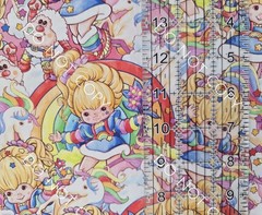 Custom Cotton Woven Fabric Rainbow Brite Classic By The 1/4 Yard 9×56