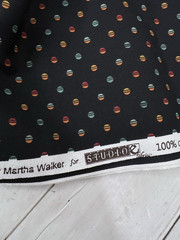 Black Variegated Dots Cotton Fabric 4 Yards 42″ Wide Studio E Martha Walker 2167