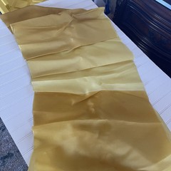 SILK YELLOW & MUSTARD FABRIC 10 Yards x 22 Inches Wide or 360 Inches x 22 Wide