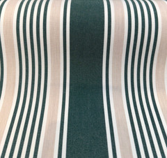 Sunbrella Aspen Green Stripe Performance Upholstery Outdoor Fabric By the yard