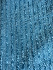 Teal Blue Directional Polyester Blend Fabric 4 Yards 44″ Wide One Way Stretch