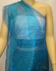 METALLIC STRETCH LUREX NETT MESH FABRIC : 145CM WIDE : PRICE PER 1/2 METRE