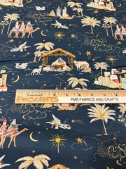MODA 2026 Christmas Silent Night per yard 100% cotton fabric 36 x 44 Nativity 12