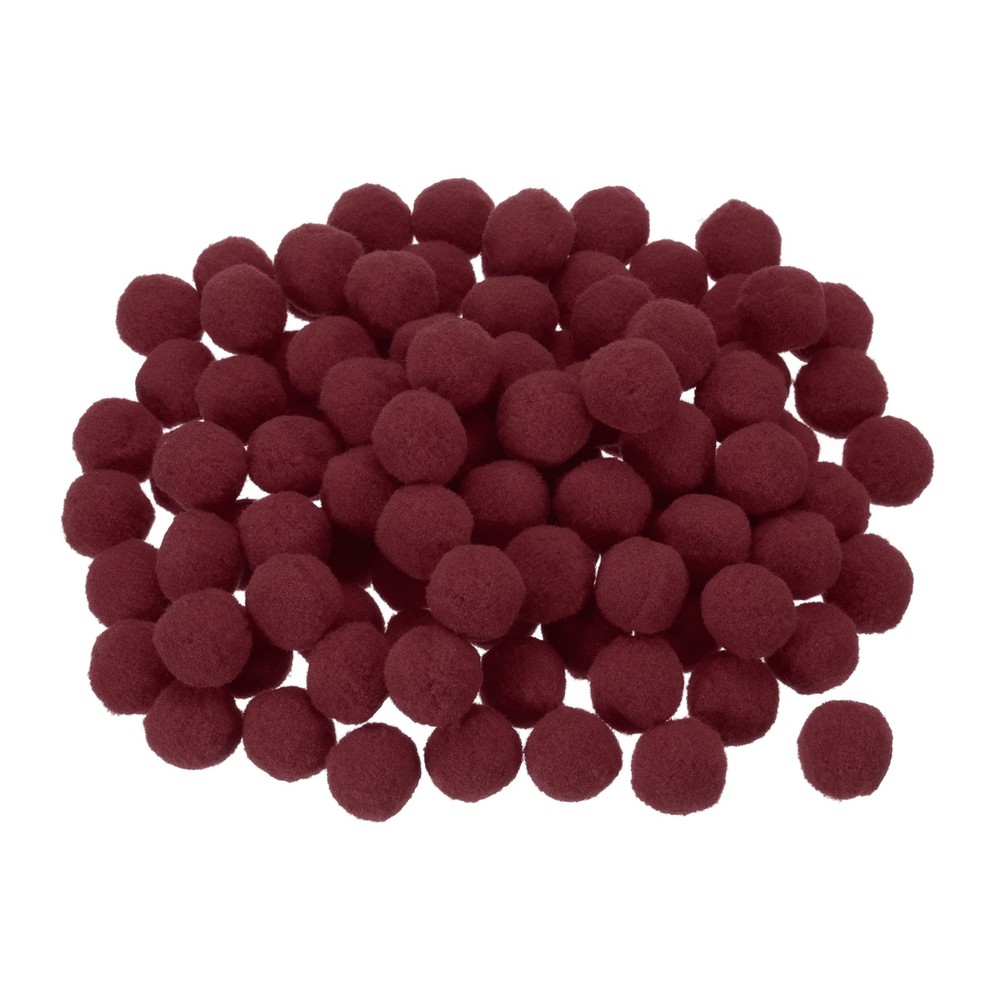 Pom Felt Balls Fabric 1cm 10mm Maroon for Crafts Project DIY 100 Pcs