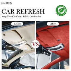 Red Suede Headliner Fabric, 54″ L×60″ W Car Headliner Material, Tela para Tap…
