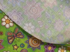 QT Fabrics Dan Morris 2021 Floral Sun Butterfly Green Fabric 44×76 Cotton Blend