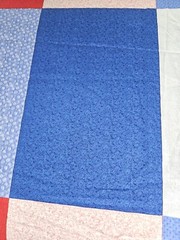VTG Spring Industries “Quilters Only” Red & Blue Rectangles Cotton Fabric 4 Yrds