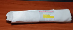 Fabric Remnant .83 yd x 56″ White Crinkle Polyester for Blouse Making or Crafts