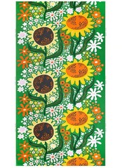 IKEA CAFEBITRADE FABRIC 100% COTTON FLORAL PRINT GREEN & MULTICOLOR 59″ x 118″