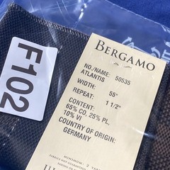 Bergamo Atlantis Fabric Sample 8″x11″ 50535 Grid Pattern 55”W Ulf Moritz Germany