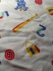 Cotton Flannel Sewing Fabric Juvenile Outdoor Sports Crafting Material 20″ x 44″