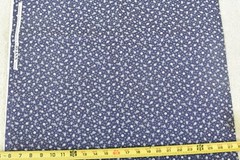 By 1/2 Yd, Vintage, White Calico on Purple Quilt Cotton, Jo-Ann, P7751
