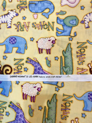 Debbie Mumm Noah’ss Ark Cotton Fabric, Child Theme, 1 yard