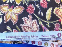 HAMPSHIRE GARDEN FLORAL PRINT PETER PAN FABRICS 3 1/2 YARDS NEW