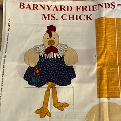 VIP Cranston Printworks Ms. Chick Chicken Cut-and-Sew Multicolor Cotton Panel