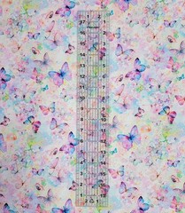 Flutter by Timeless Treasures Multicolor Butterflies Cotton Fabric by The Yard