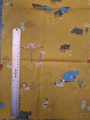 Serengeti Lions Zebras & More Cotton Fabric 56″x45″ Childrens Multicolor