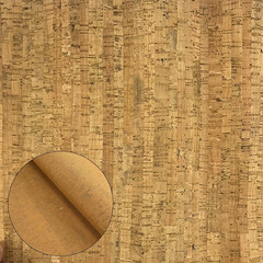 Thin Cork Fabric by the Yard Eco-Friendly Faux Leather Embellished Craft Fabric