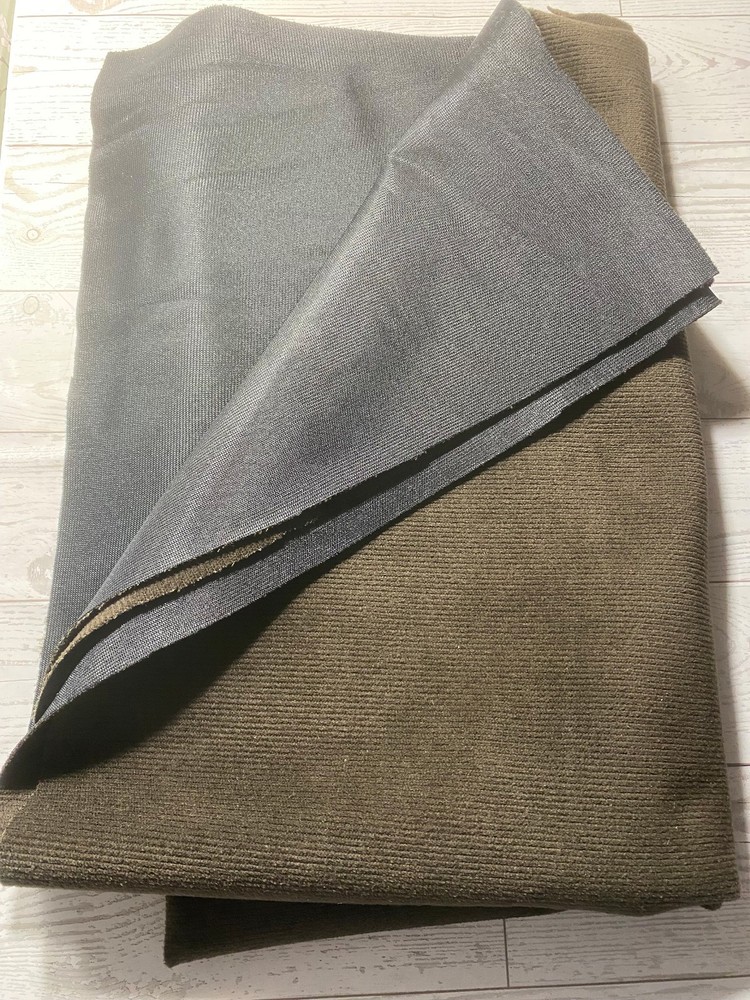 Chocolate Brown Ribbed Curduroy Fabric 35.5 x 56.5