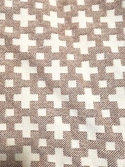 New. Designer Susie Atkinson Kiss Cross Fabric 2.2 Yards Width: 140cm Chestnut