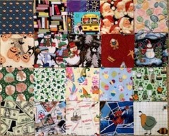 I-Spy 5 x 5 inch Square Charm Memory Quilt 75 Blocks – 100% Cotton – Rotary Cut