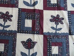 2 Yards 90 Inch Wide Quilt Blue Design Cotton Fabric Size 72 X 90 Inches