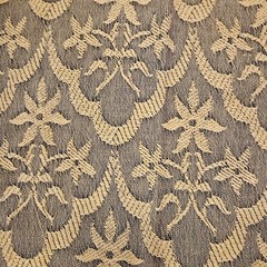 Vintage Mustard Gold Black Woven Coverlet Piece Nice