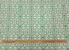 P Kaufmann PALAZZO LAGOON Green Geometric Designer Floral Drapery Uph Fabric