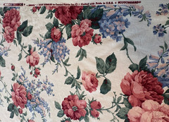 Vintage Joan Kessler Concord Abigail Floral Damask Upholstery Fabric 12 Yds