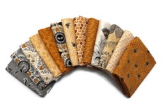 10 Fat Quarters – Assorted Honey Bee Bumblebee Hive Honeycomb FQ Bundle M229.03