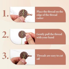 SynHHergyx Yarn Cutter Pendants 5 Pcs Gold, Silver, Dazzle Color, Copper