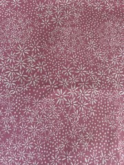 Pink White Small Daisies Sweet Floral Pattern Quilt 100% Cotton Fabric
