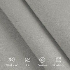 Light Gray Suede Auto Headliner Fabric 108×60 Inch Foam Backing Car Roof Wrap