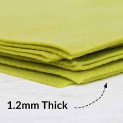Premium Felt Roll – 12″ x 10yd – Moss Green – Soft Wool-Like 1.2mm Thick