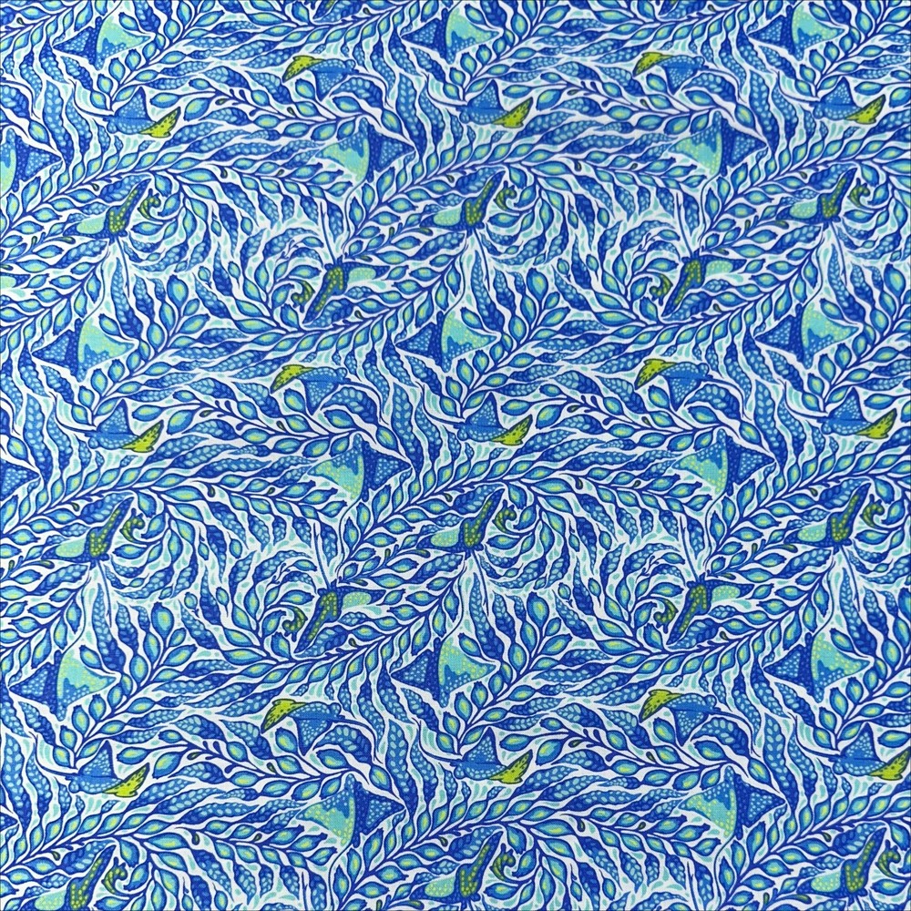 18″ x 21″ Fat Quarter FQ Tula Pink Zuma Stingray OOP Cotton Fabric