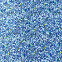 18″ x 21″ Fat Quarter FQ Tula Pink Zuma Stingray OOP Cotton Fabric