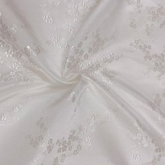 Chinese Damask Fabric Plum Blossom Faux Silk Jacquard Brocade Cloths By Metre