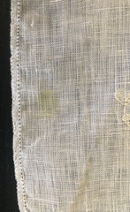 GP & J BAKER Ferns Sheer in White 16 1/4 x 17 3/4″ Linen Fabric Sample