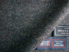 100% PURE NEW WOOL DONEGAL TWEED FABRIC – MADE IN HUDDERSFIELD ENGLAND = 2.0 m.