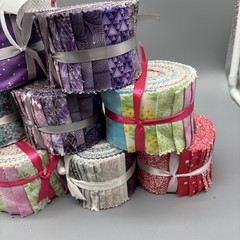 Lot Of 10 X 2.5” Jelly Roll Assorted Colors
