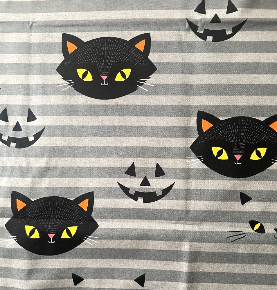 Alexander Henry- “Hide-N-Go Kitty” Halloween Cat – One Yard