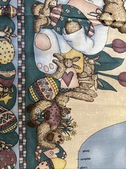 Fabric Panel – Cut & Sew – Adult S-Xl Made With ❤️ Easter Bears Bunny Hares WW